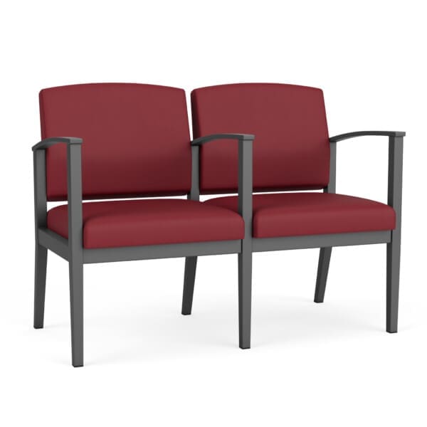 Amherst Steel 2 Seater with Center Arm