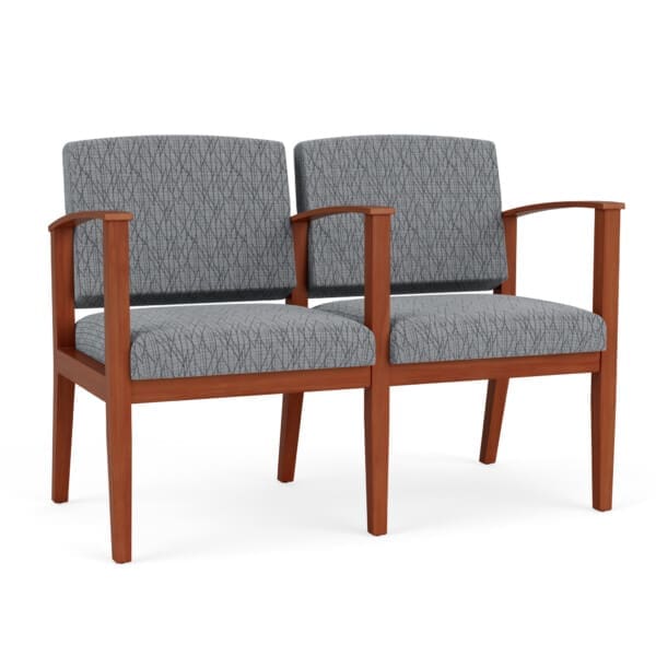 Amherst Wood 2 Seater with Center Arm