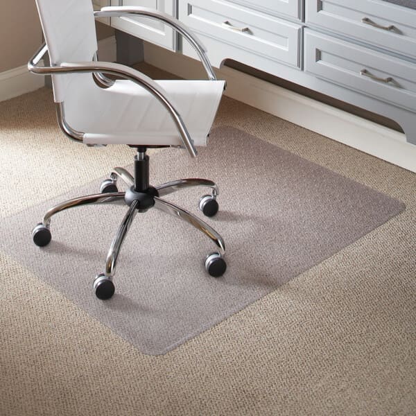 Rectangular Chair Mat for Low Pile Carpet - 46"W x 60"D