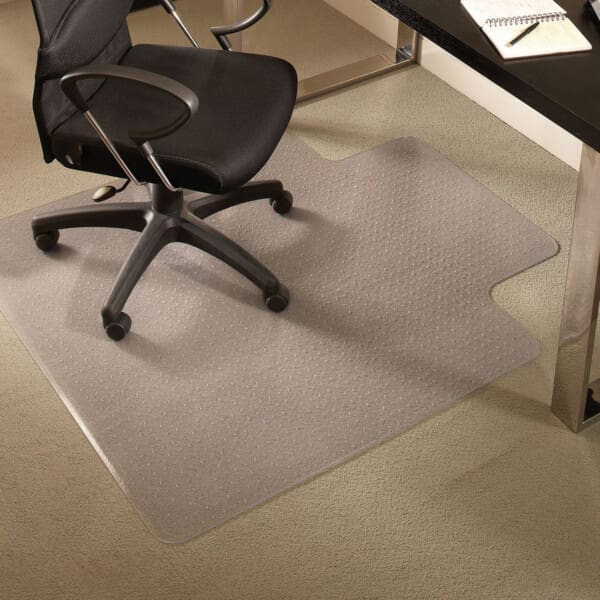 Lipped Chair Mat for Medium Pile Carpet - 45"W x 53"D
