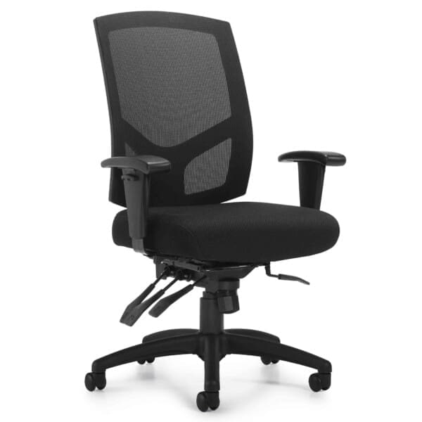 Mesh Back Multi-Function Chair with Arms