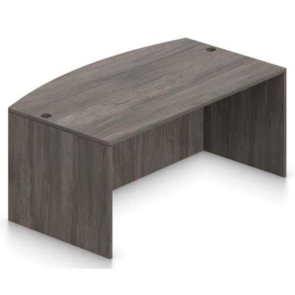 71" Wide Bow Front Desk Shell