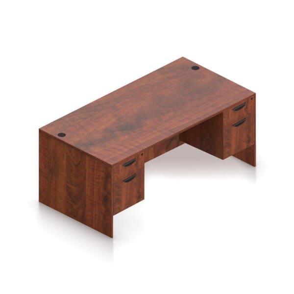 66" x 30" Desk with Double Hanging Pedestals