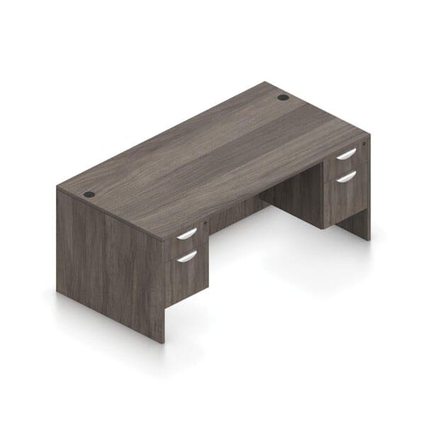 60" x 24" Desk with Double Hanging Pedestals