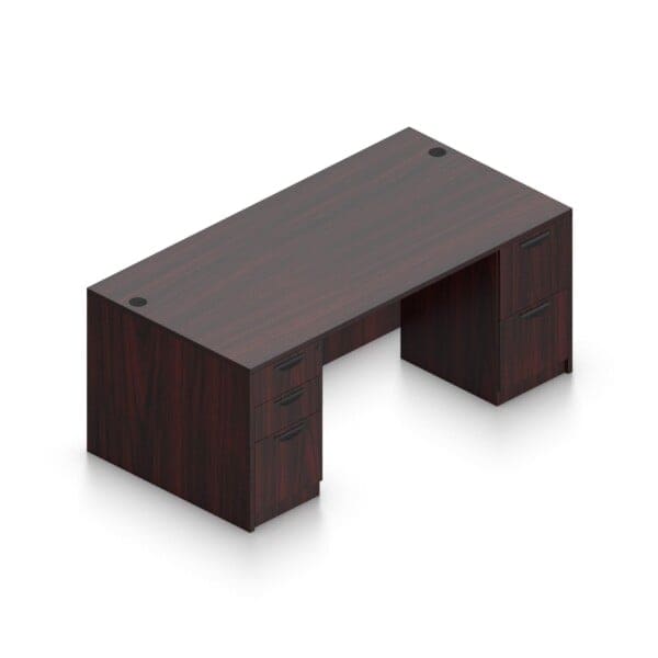 66″ x 30″ Desk with Double Full Pedestals