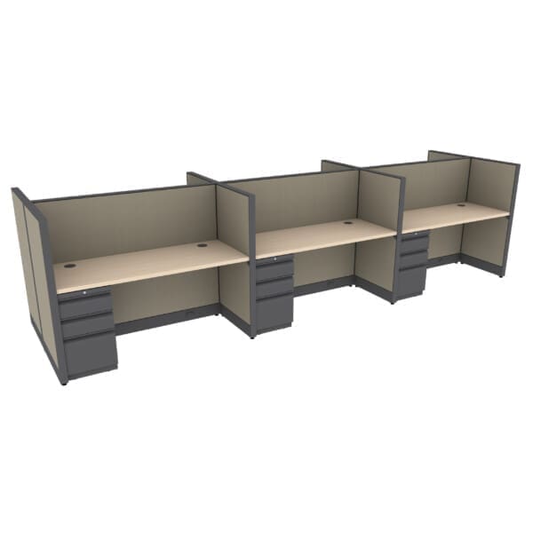 60" x 24" Cubicle Workstation 50"H Panel