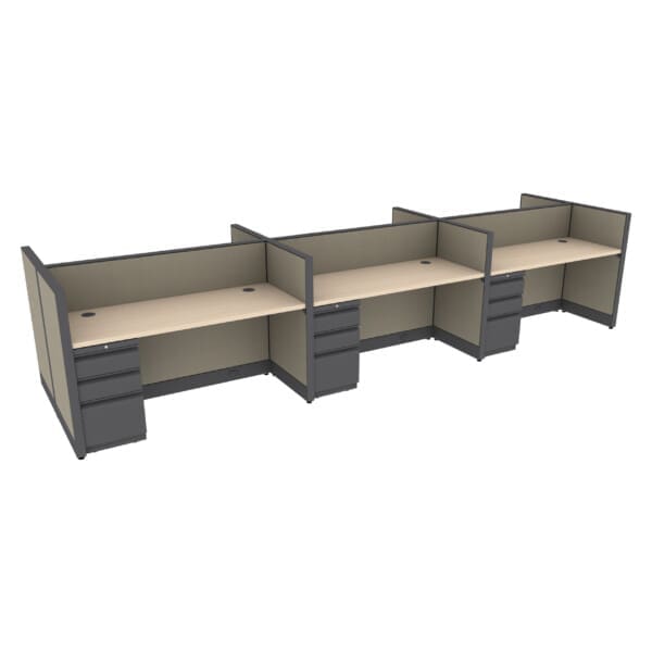 60" x 24" Cubicle Workstation 42"H Panel